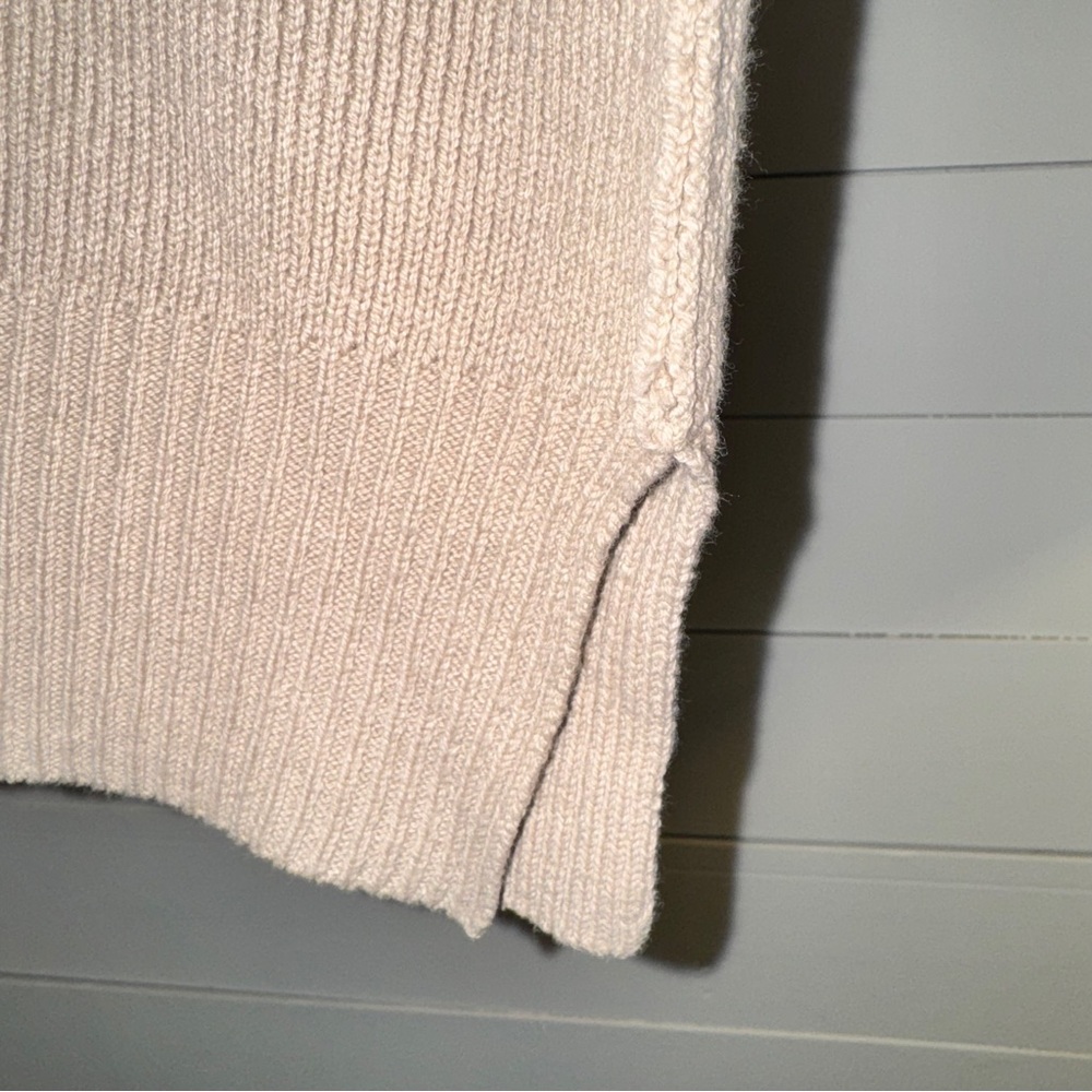 By Together Oversized Sleeveless Ribbed Knit Sweater Vest Mock Neck Size‎ S - Picture 4 of 9